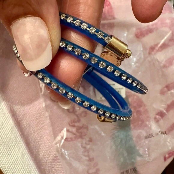 NWT Marc By Marc Jacobs Blue Bracelet with Gold Details - Picture 4 of 8